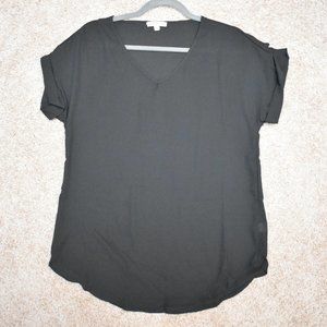 NWOT Zenana Roll Sleeve Blouse